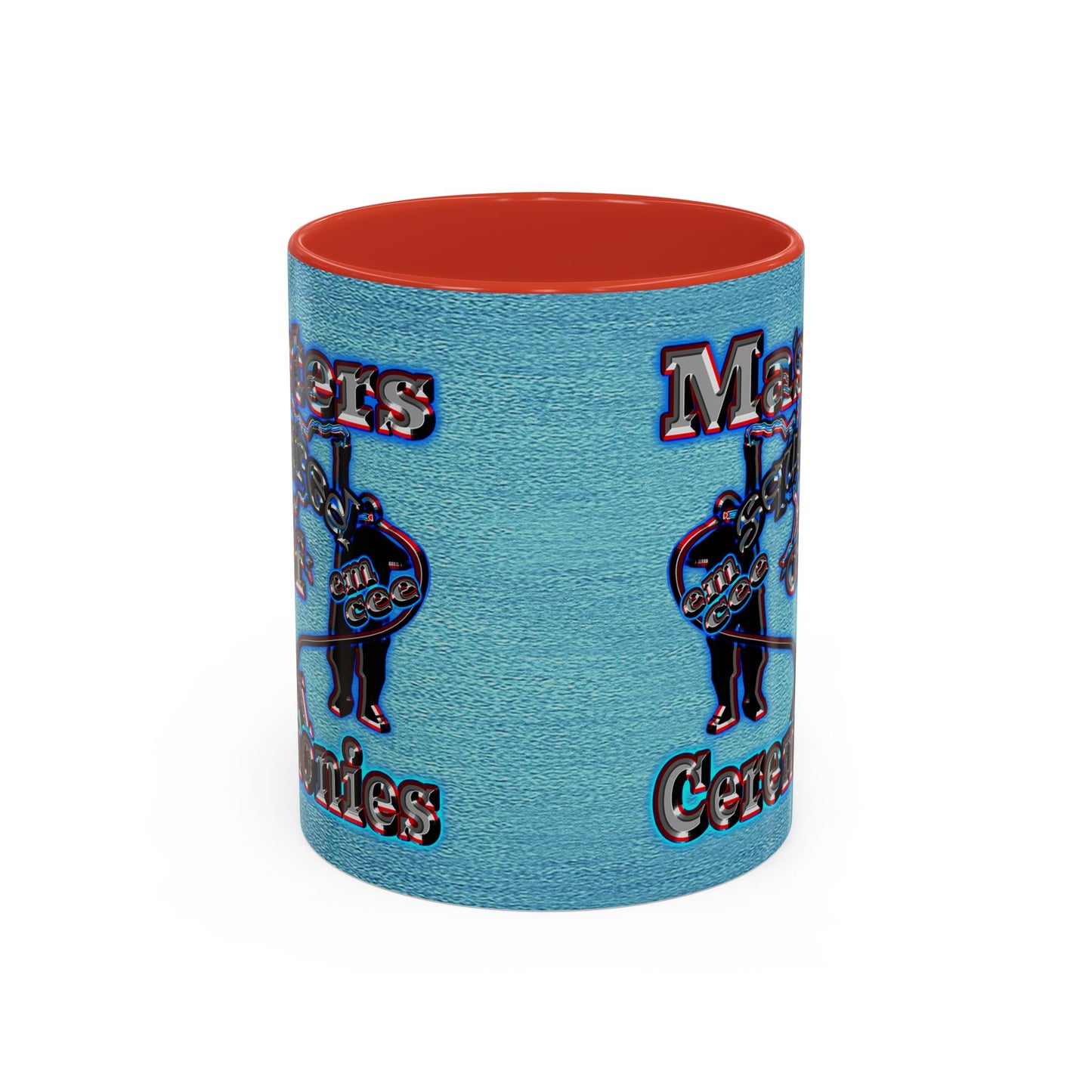 em cee squared - Accent Mug (faded dark blue)