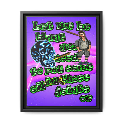 og - framed canvas art (purple-pink wave)