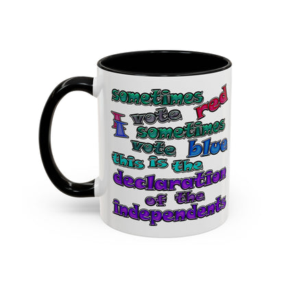 declaration of the independents - Accent Mug (white)