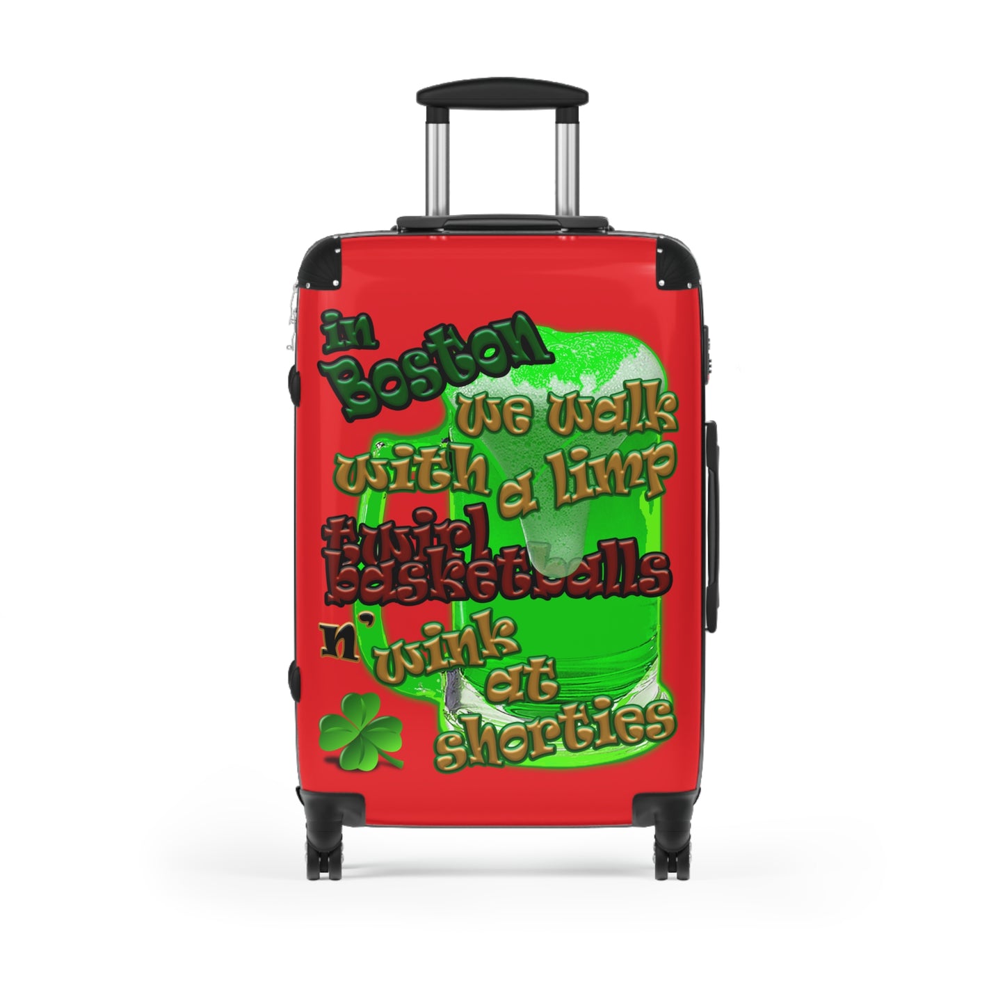 celtics logo - Suitcase (red)