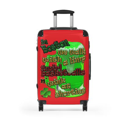 celtics logo - Suitcase (red)