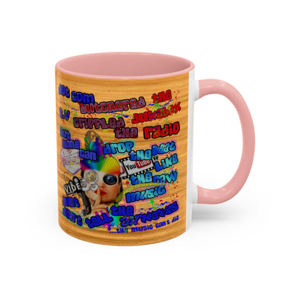 drop the beat - Accent Mug (butterscotch wood finish)