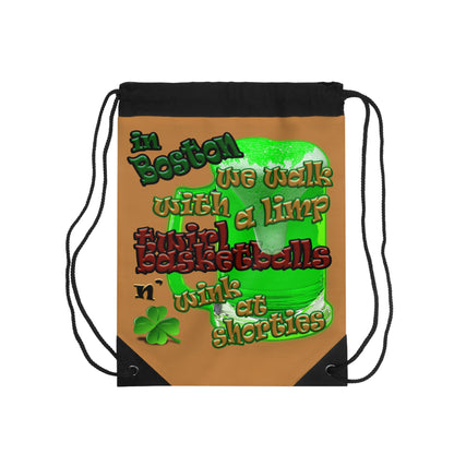 celtics logo - Drawstring Bag (light brown)