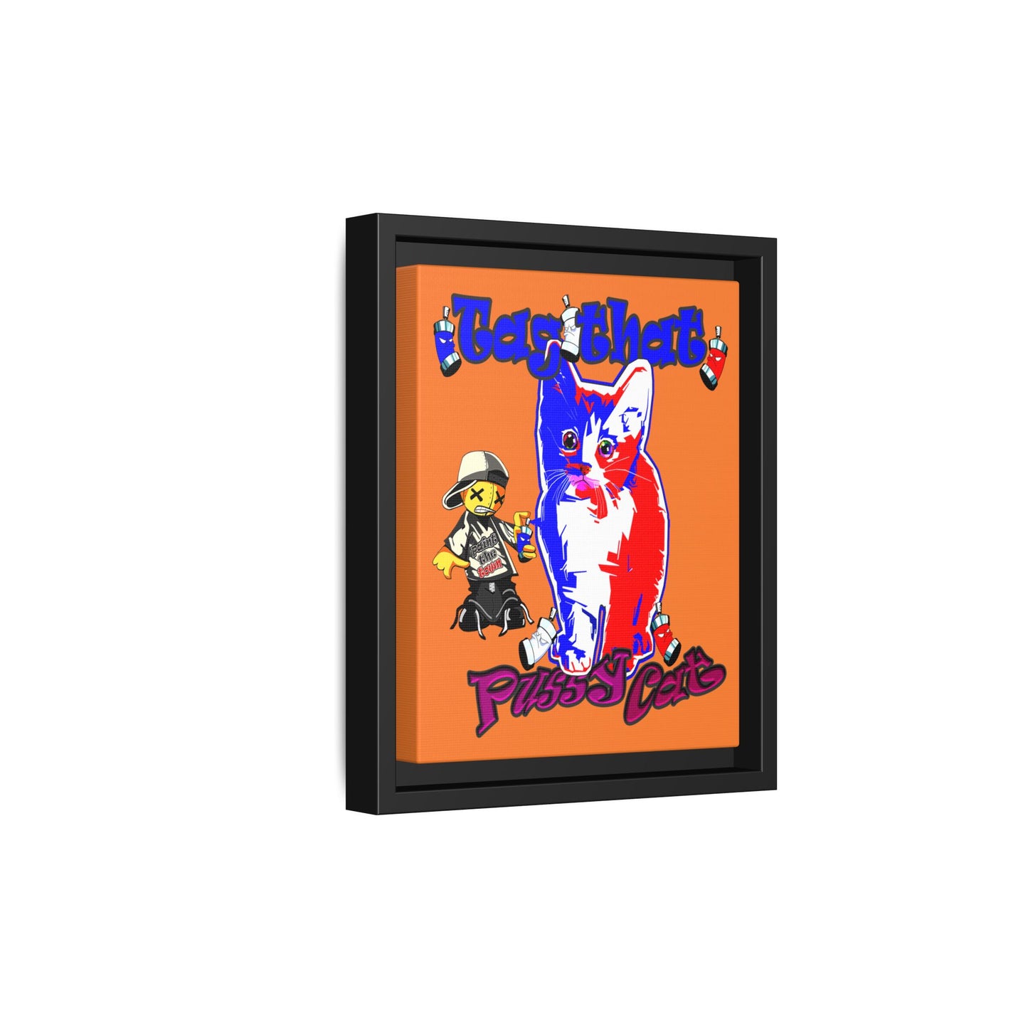 tag that - framed canvas art (crusta)
