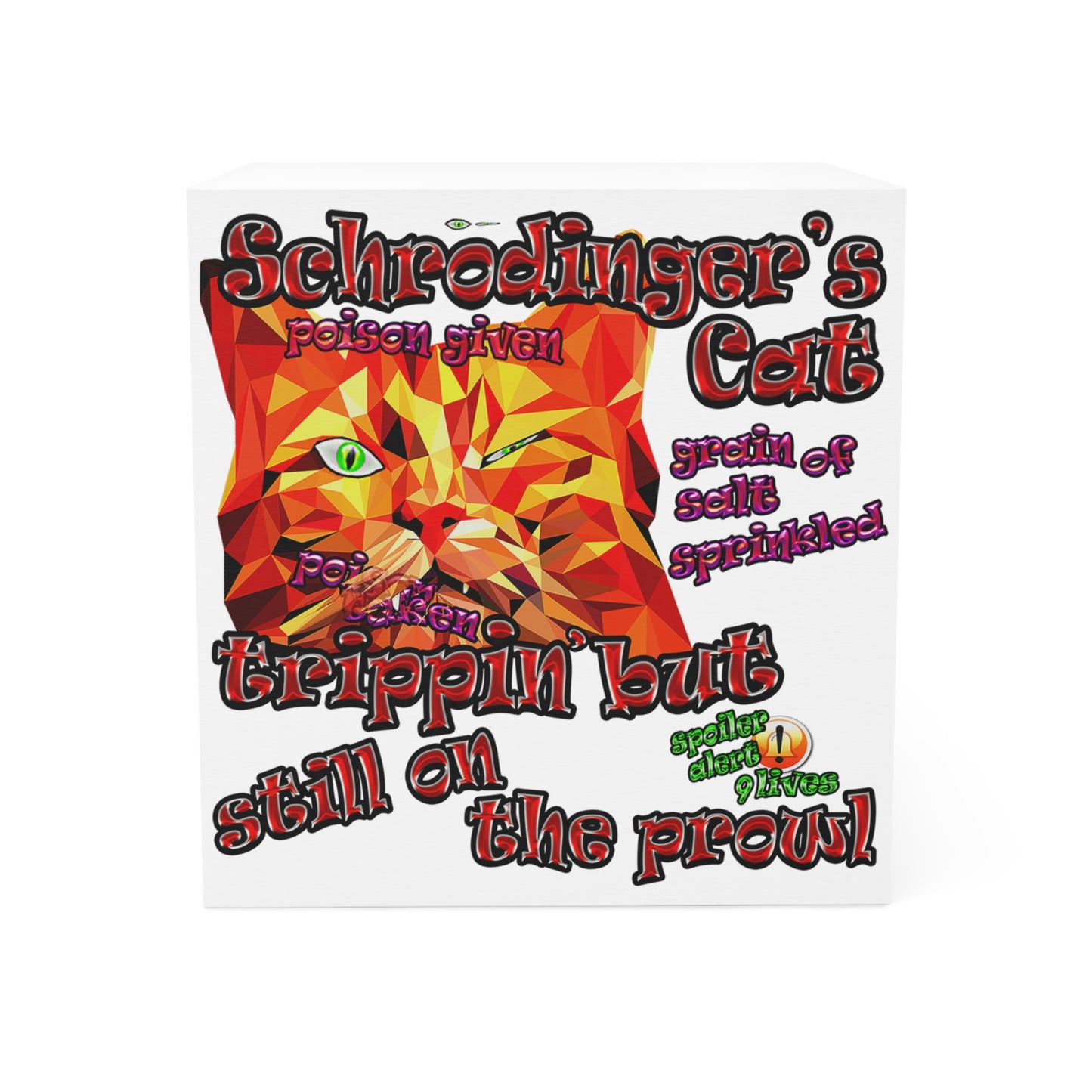 schrodinger's cat - note cube (white)