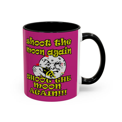 shoot the moon again - Accent Mug (pink)