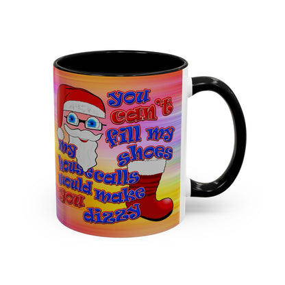 santa's shoes - Accent Mug (color blur)