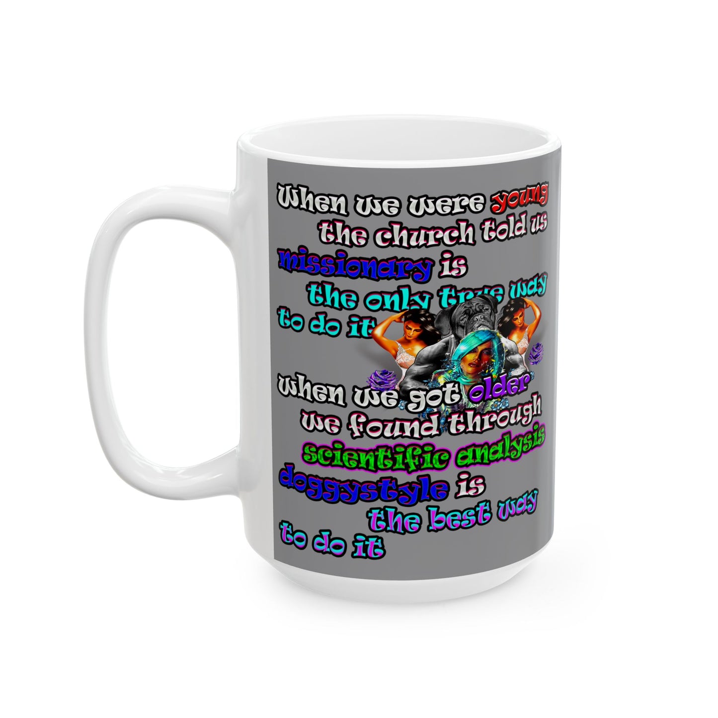 doggystyle - White Mug (grey)