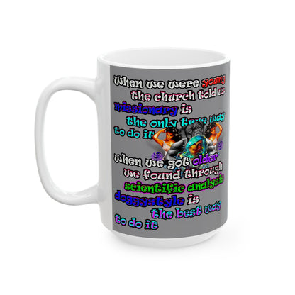 doggystyle - White Mug (grey)