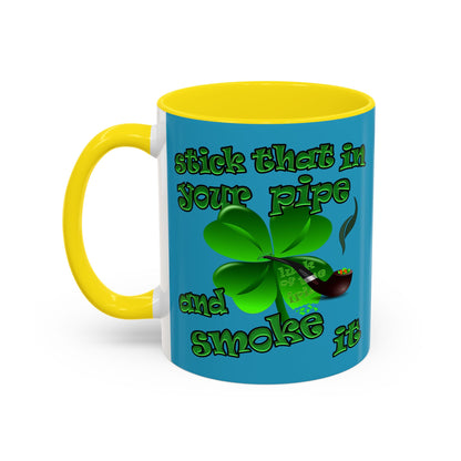 celtics logo - Accent Mug (turquoise)