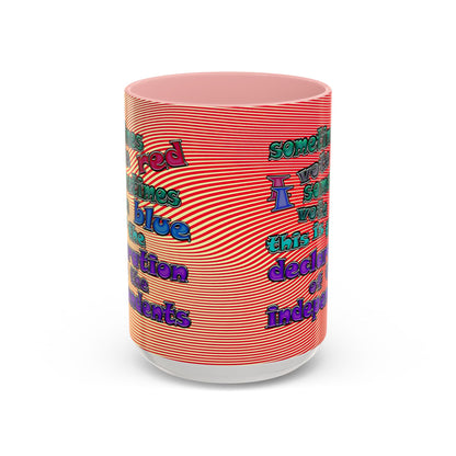 declaration of the independents - Accent Mug (yellow-orange wave)