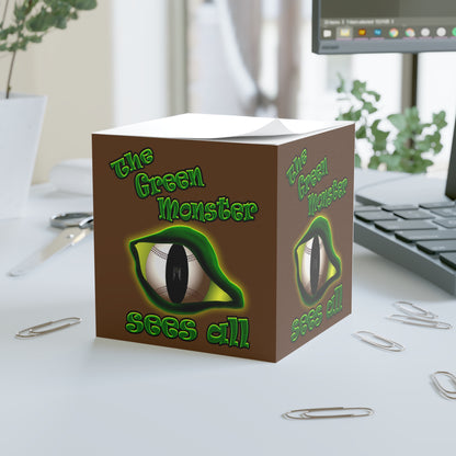 green monster - note cube (brown)