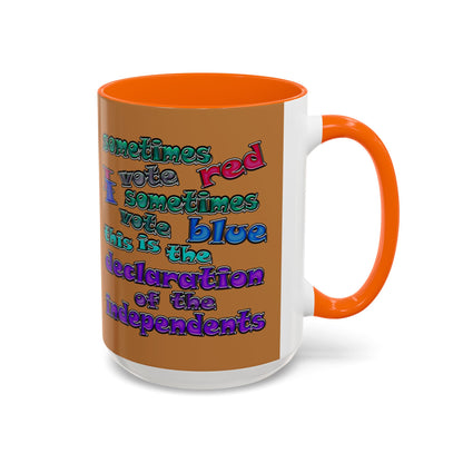 declaration of the independents - Accent Mug (light brown)