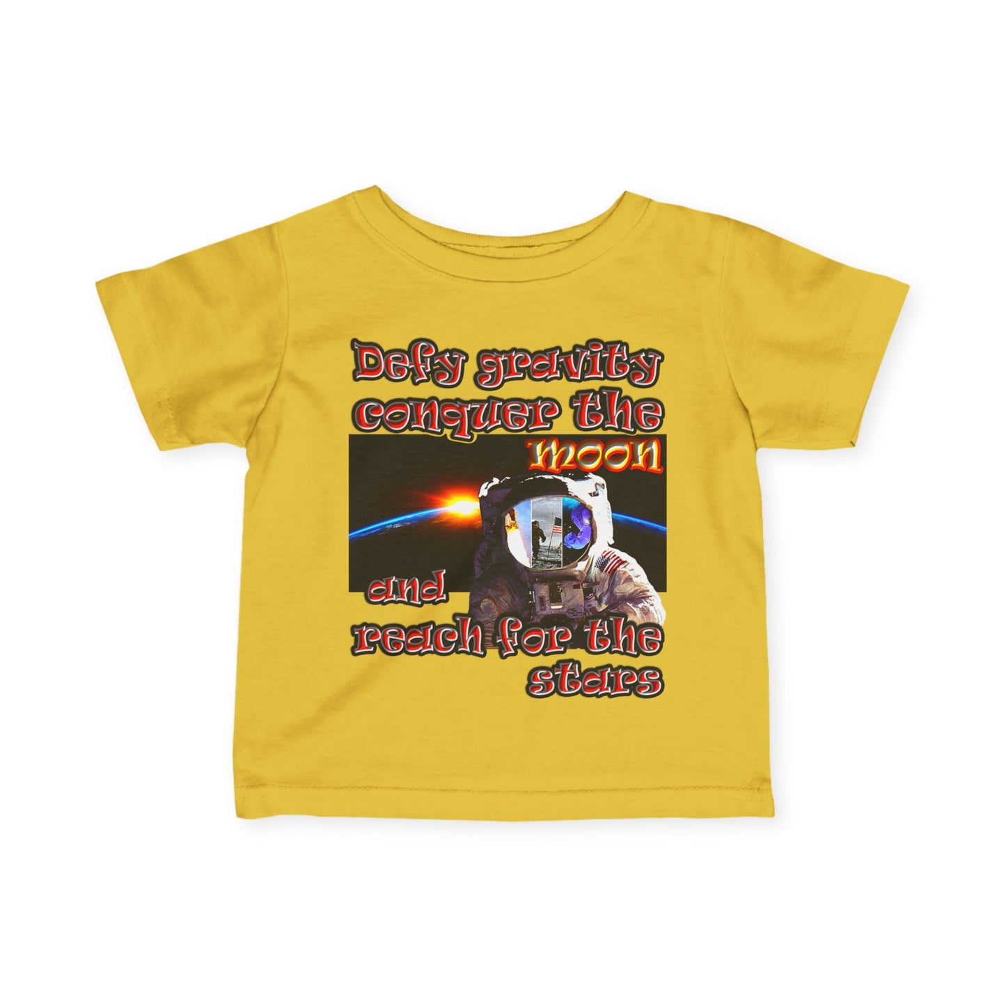 defy conquer reach - Infant Fine Jersey Tee