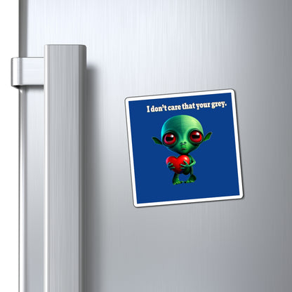 I don't care that your grey - Magnets - (dark blue)