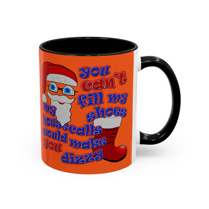 santa's shoes - Accent Mug (orange)