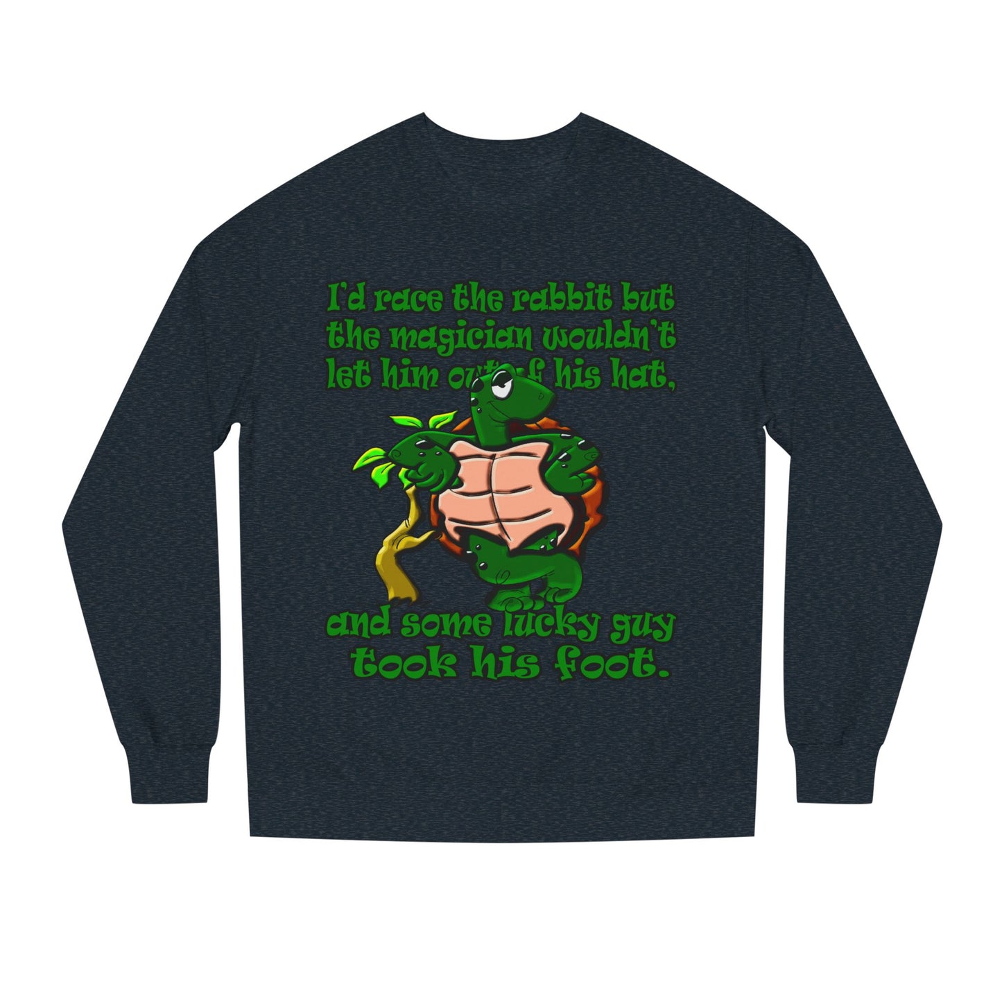turtle race - Unisex Crew Neck Sweatshirt