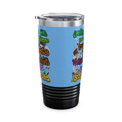 the bum's shit - Ringneck Tumbler, 20oz (light blue)