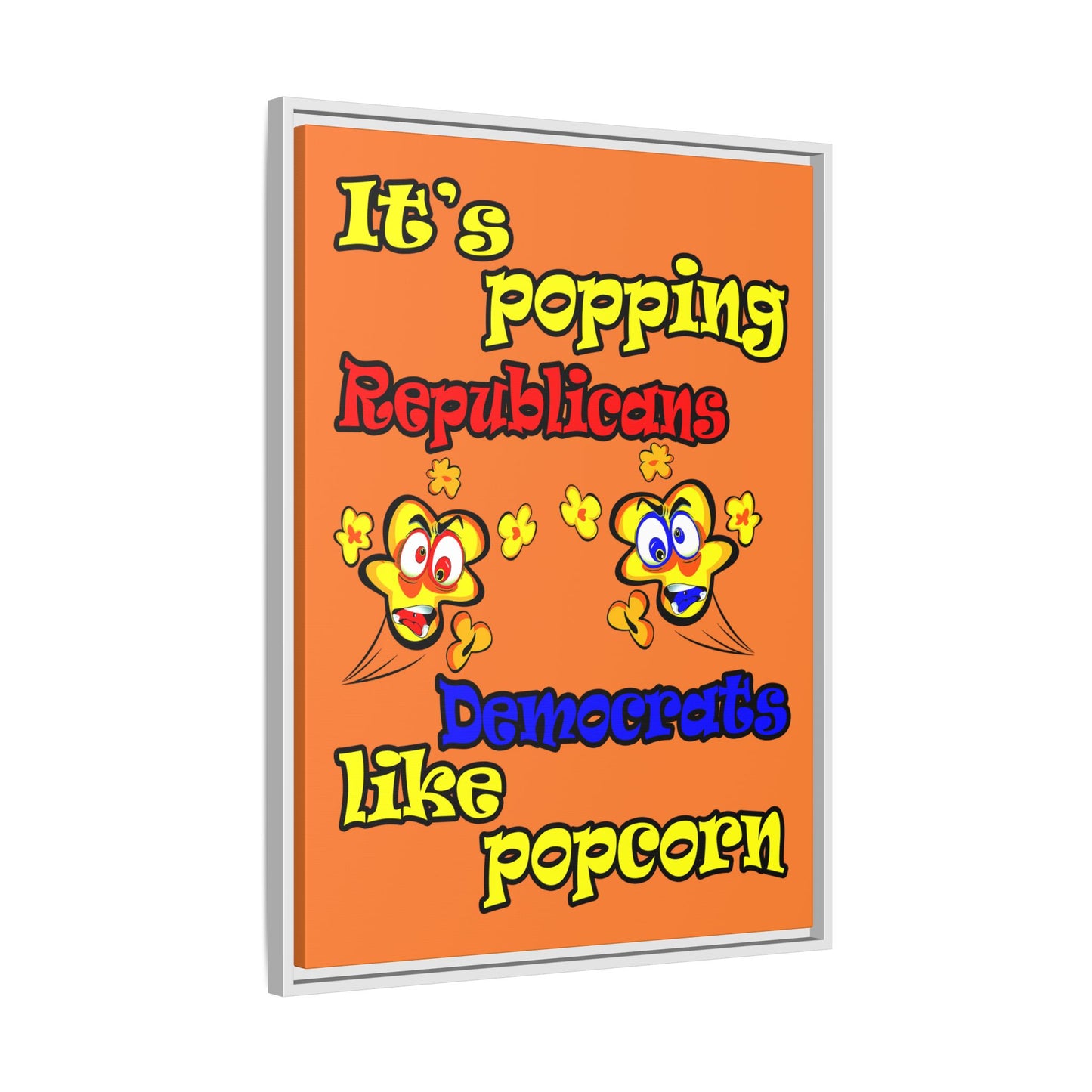 popping like popcorn - framed canvas art (crusta)