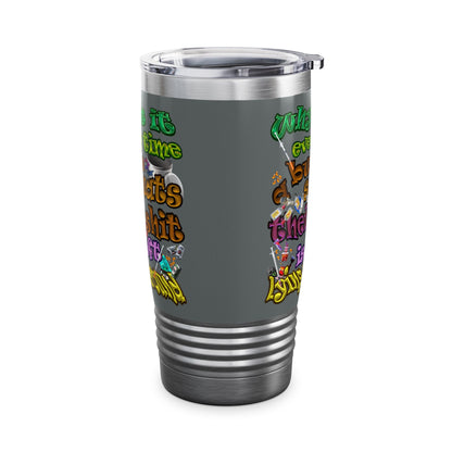 the bum's shit - Ringneck Tumbler, 20oz (dark grey)