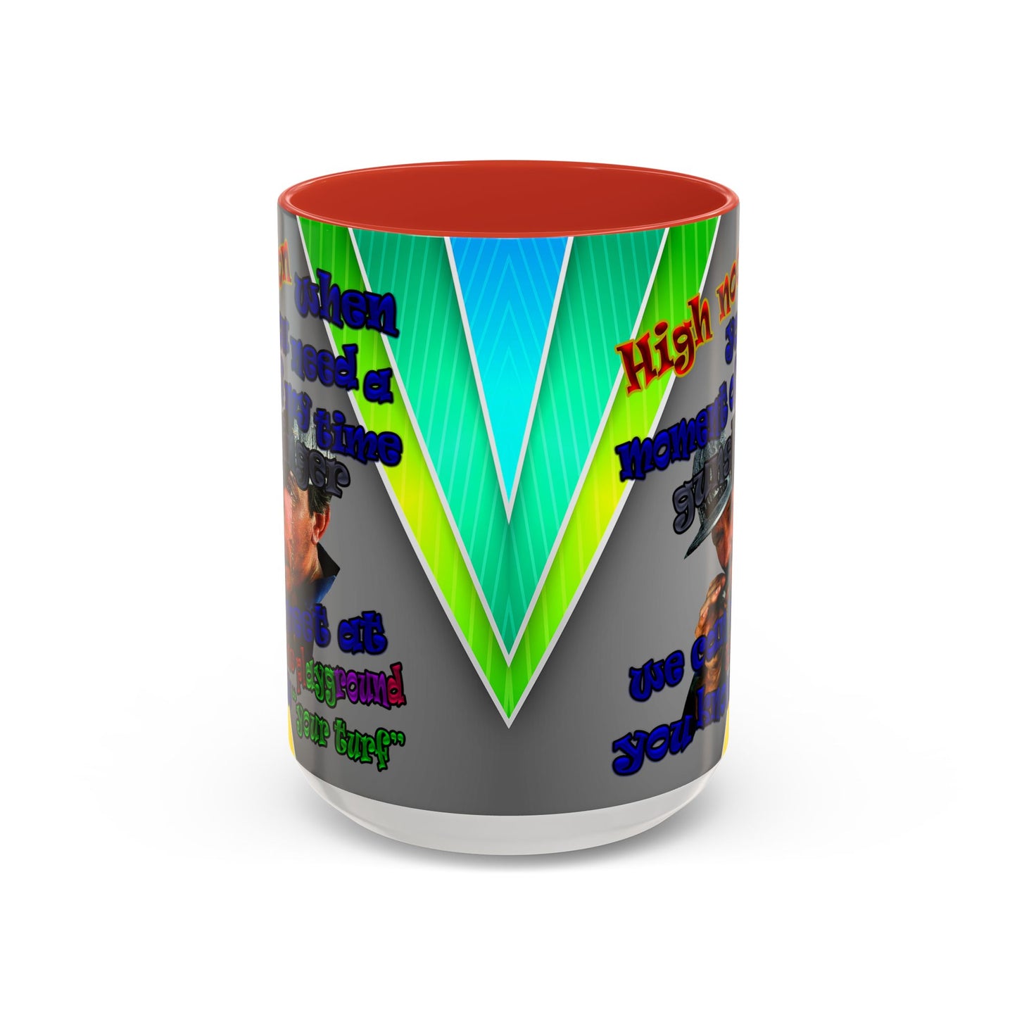 high noon - Accent Mug (rainbow split)