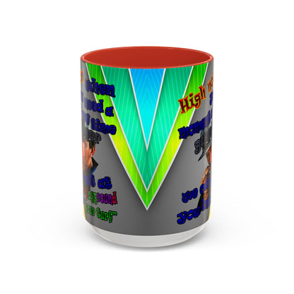 high noon - Accent Mug (rainbow split)