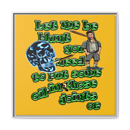og - framed canvas art (yellow)
