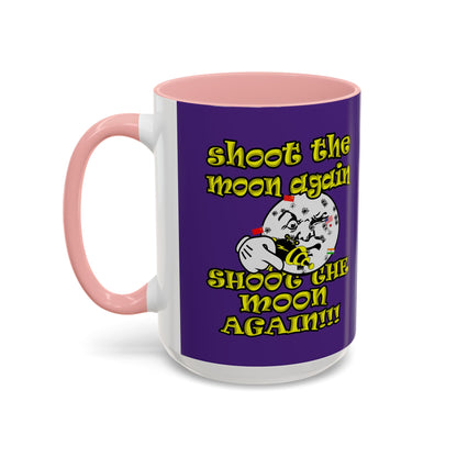 shoot the moon again - Accent Mug (purple)