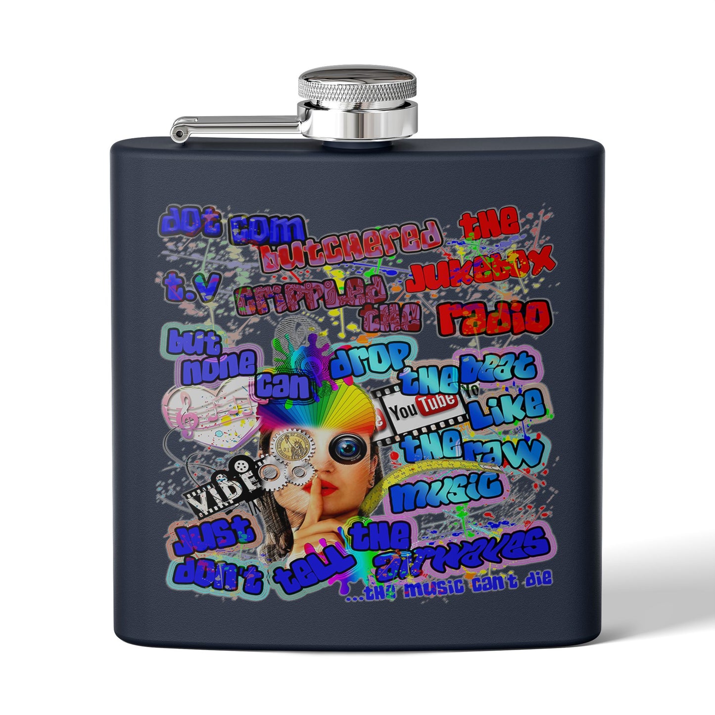 drop the beat - Stainless Steel Flask