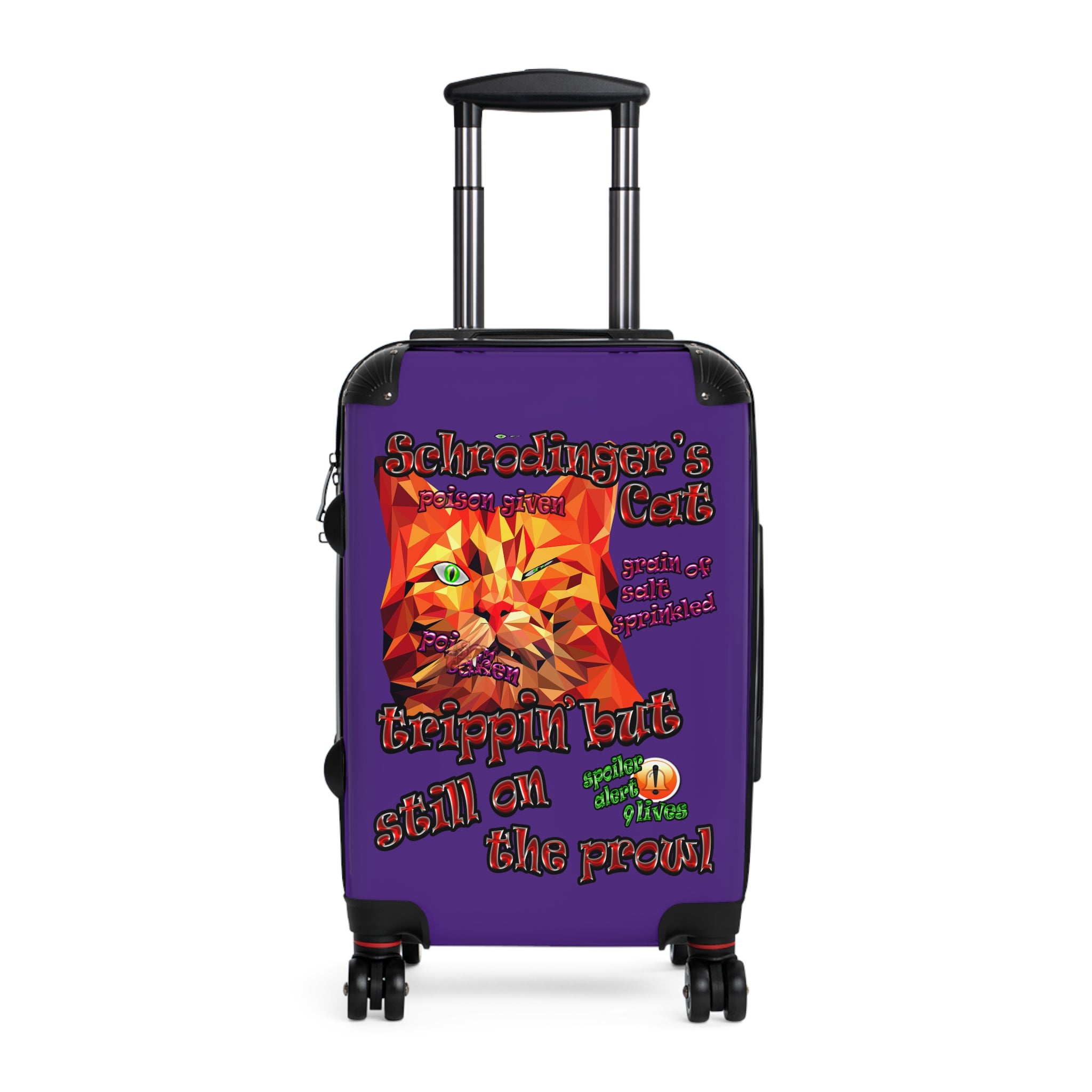 schrodinger's cat - suitcase (purple)