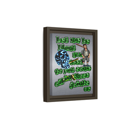 og - framed canvas art (brushed nickel)