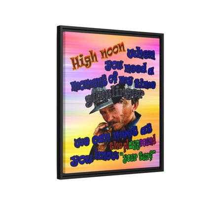 high noon - framed canvas art (color blur)