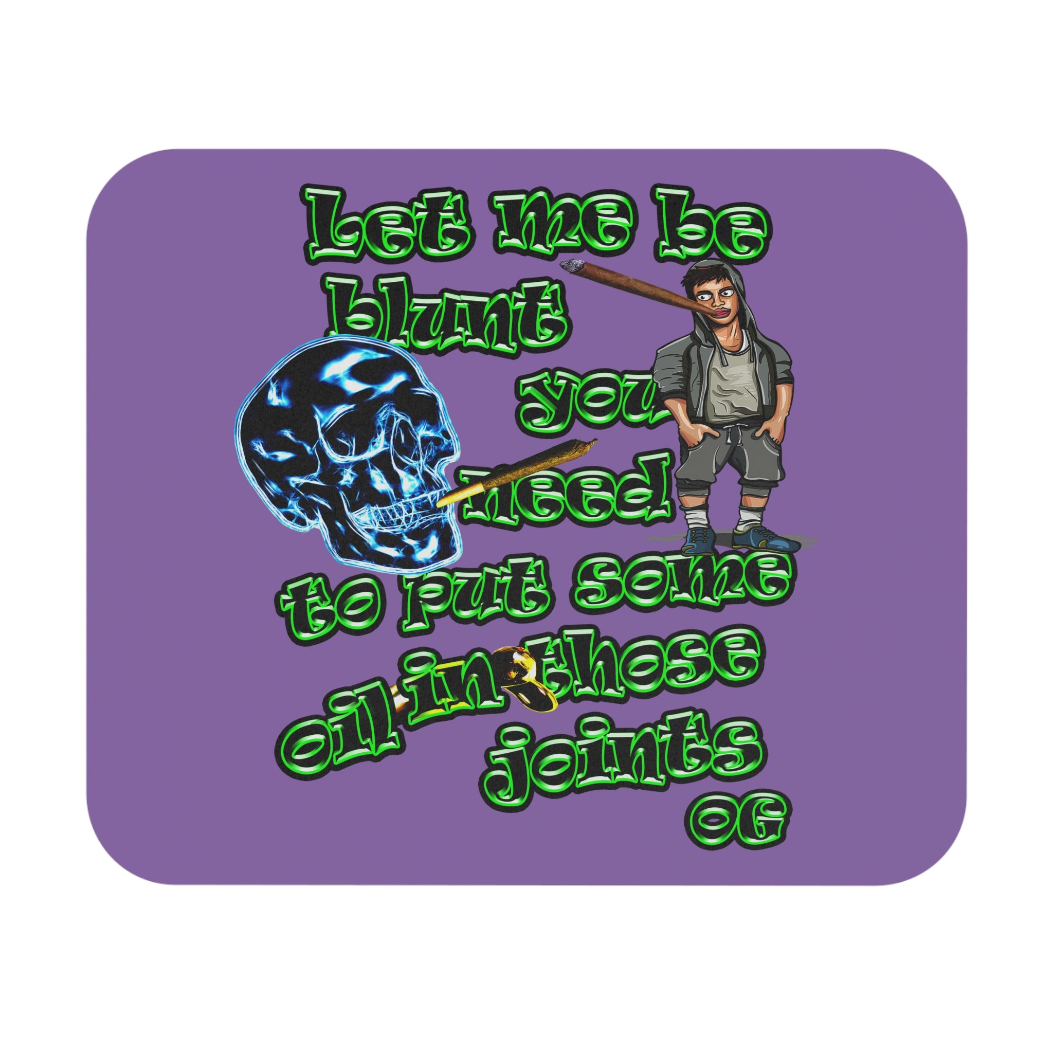 og - Mouse Pad (Rectangle) (light purple)