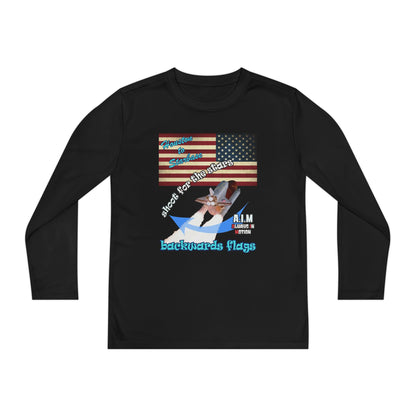 shoot for the stars - Youth Long Sleeve Competitor Tee