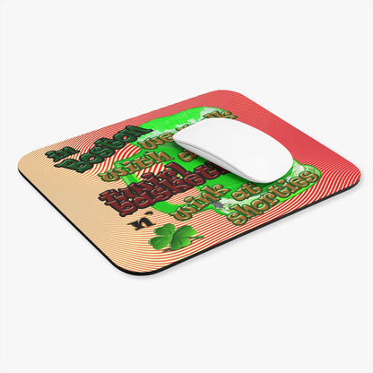 celtics logo - Mouse Pad (Rectangle) (yellow-orange wave)