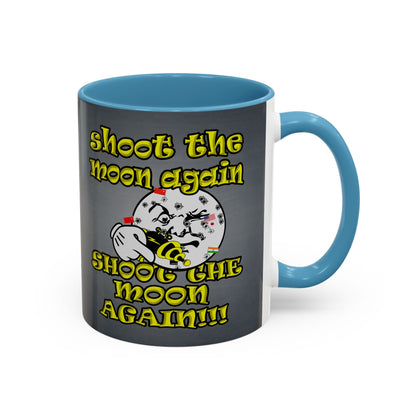 shoot the moon again - Accent Mug (grey-light grey)