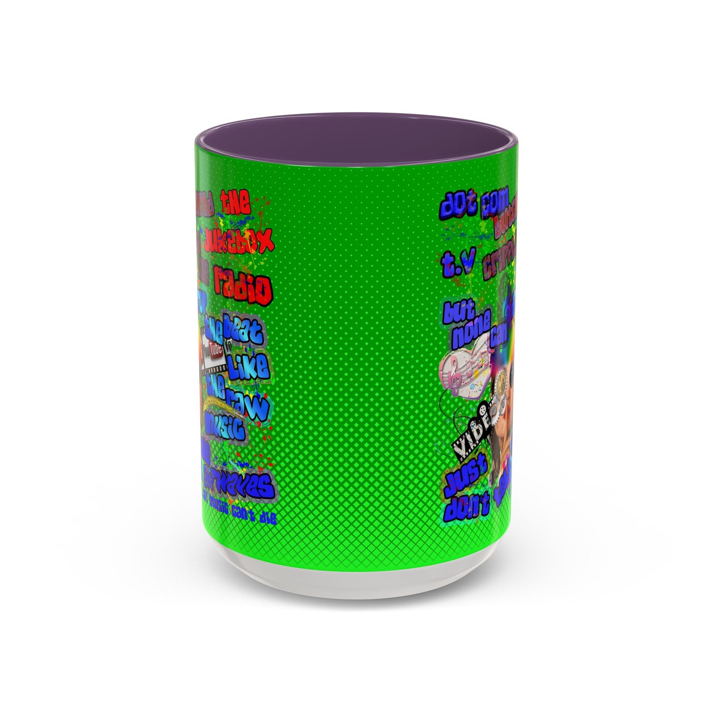 drop the beat - Accent Mug (logo green)
