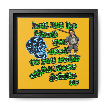 og - framed canvas art (yellow)
