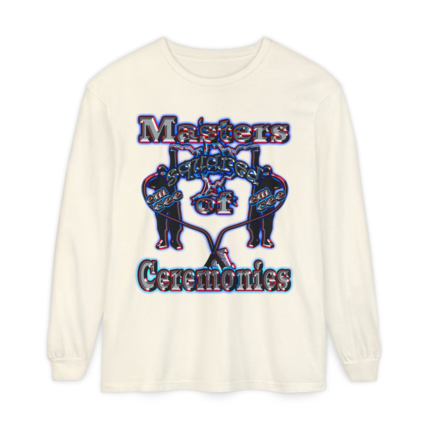 em cee squared - Unisex Garment-dyed Long Sleeve T-Shirt