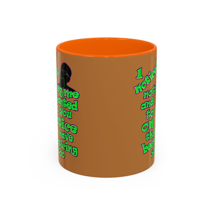 noticed you noticing - Accent Mug (light brown)