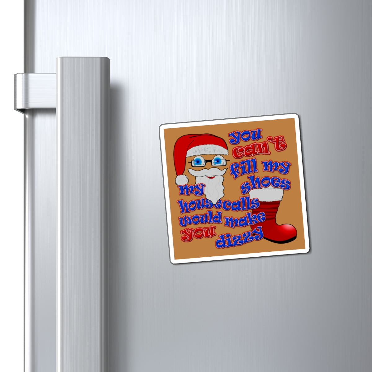 santa's shoes - Magnets - (light brown)