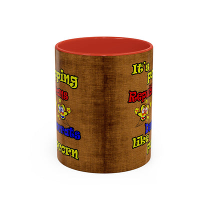 popping like popcorn - Accent Mug (brown papyrus)