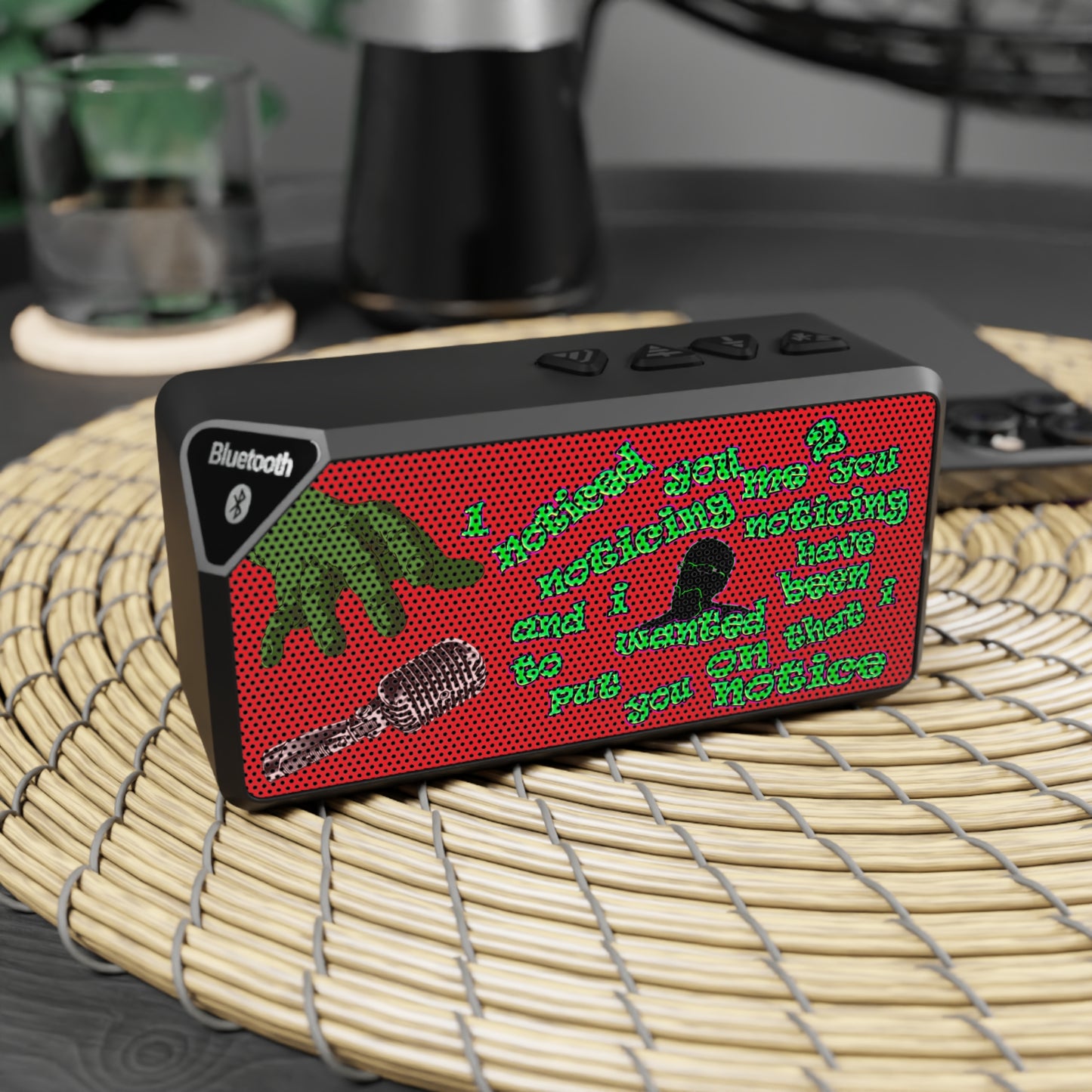 noticed you noticing - Jabba Bluetooth Speaker (red)