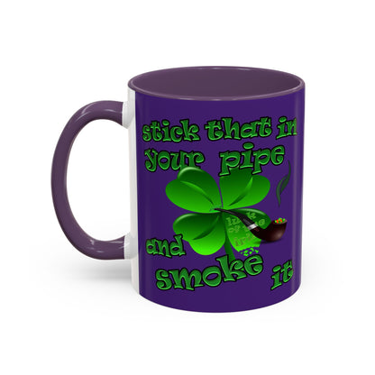 celtics logo - Accent Mug (purple)
