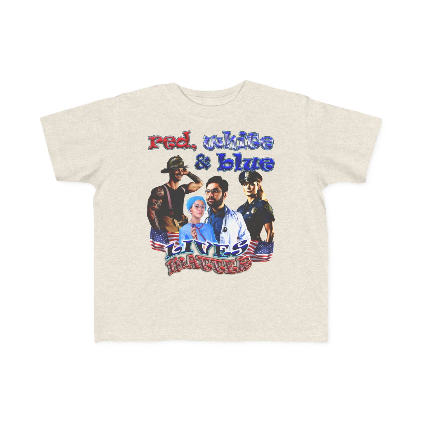 rw&b lives matter - Toddler's Fine Jersey Tee