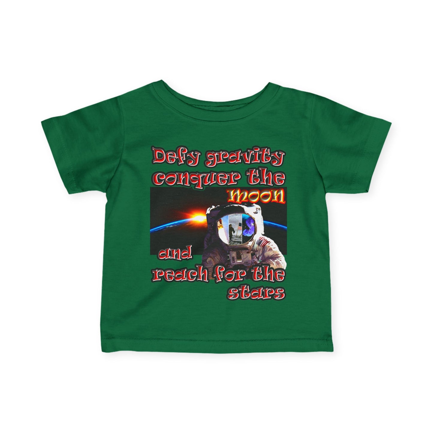 defy conquer reach - Infant Fine Jersey Tee