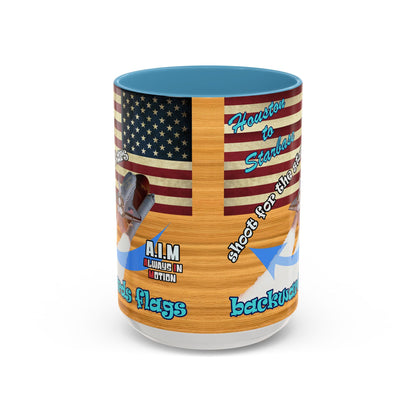 shoot for the stars - Accent Mug (butterscotch wood finish)