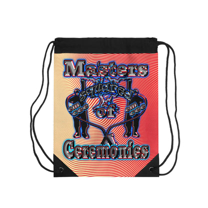 em cee squared - Drawstring Bag (yellow-orange wave)