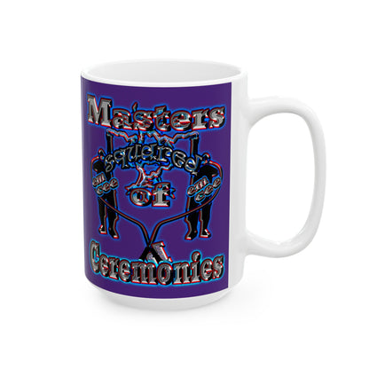 em cee squared - White Mug (purple)