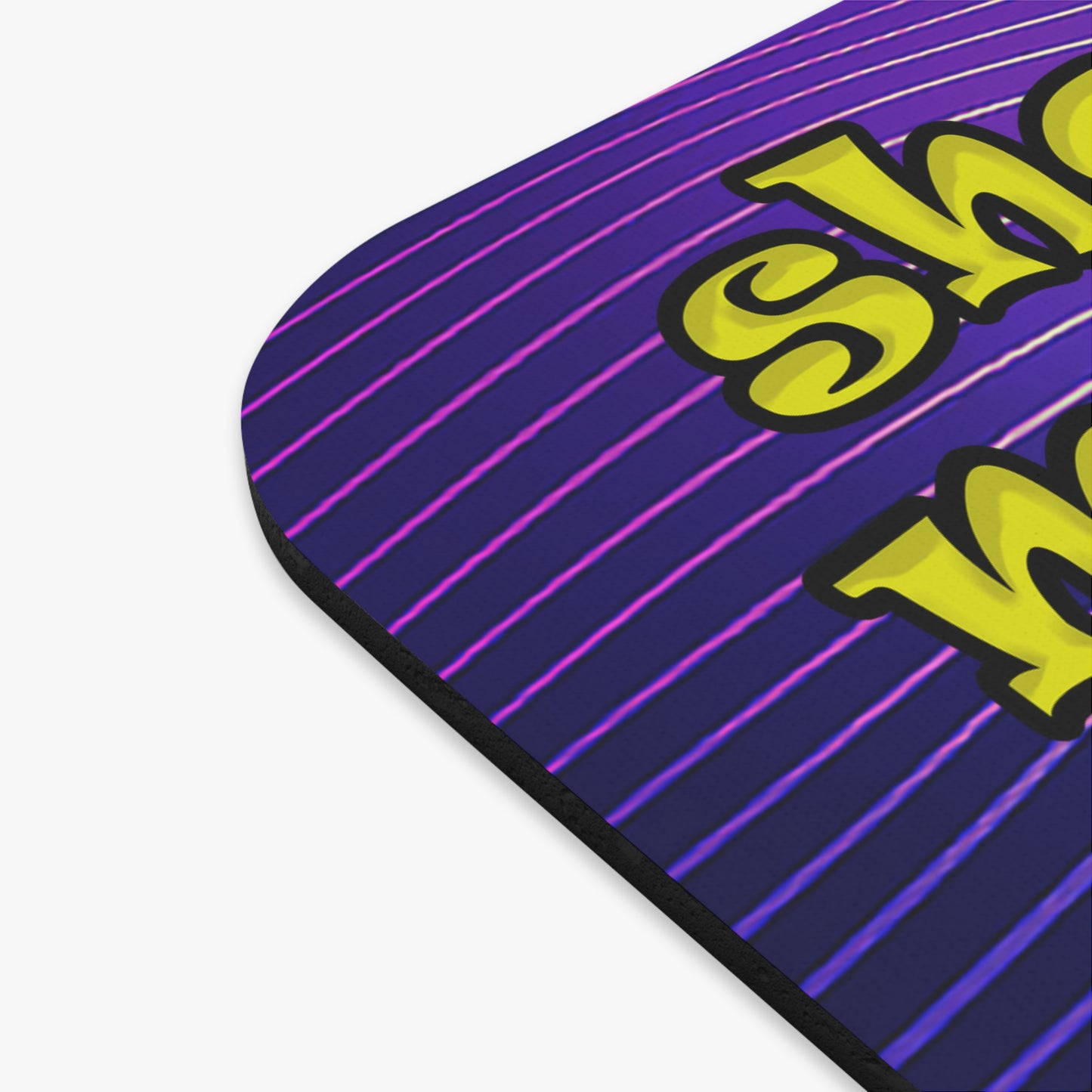 shoot the moon again - Mouse Pad (Rectangle) (purple wave)
